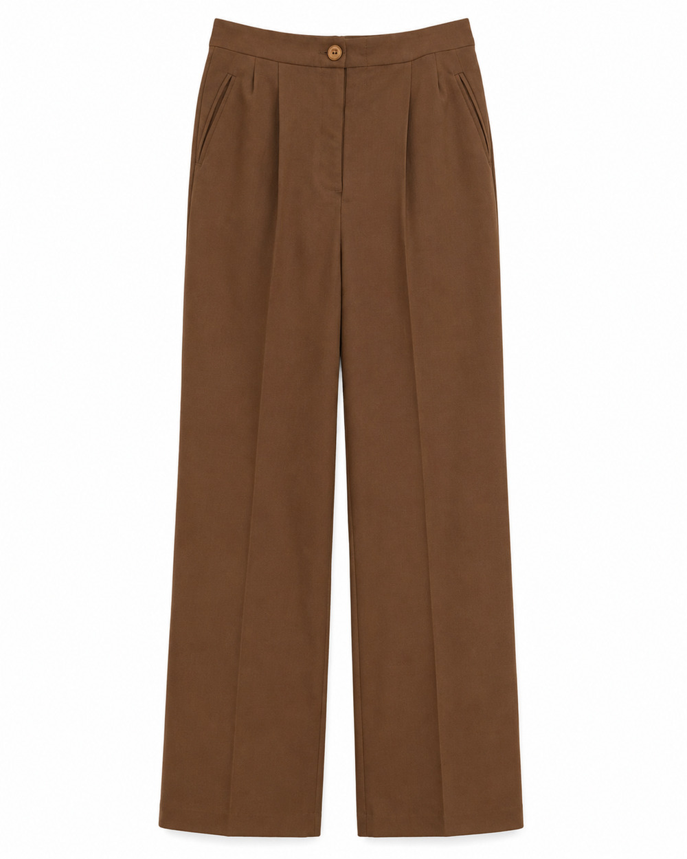 Vintage Sports Galore Mens Wool Blend Pleated Trousers Brown Wide Leg Size 28x30